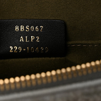 Fendi Sheepskin Vitello King Plexiglass Logo Embroidered Mini By The Way Top Handle Boston Ghiaccio 6 of 9