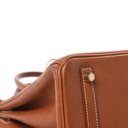 Hermes Natural Barenia Faubourg Birkin 30 Fauve 28 of 34