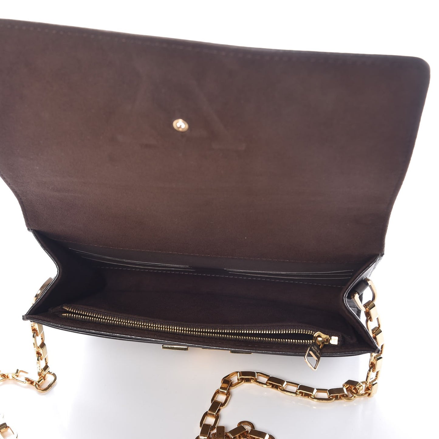 Calfskin Chain Louise GM Granit