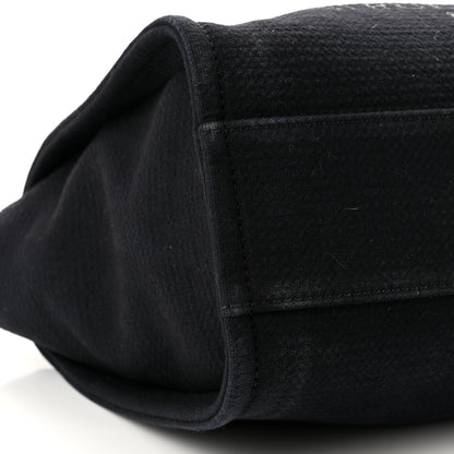 Chanel Canvas Small Deauville Tote Black 10 of 11