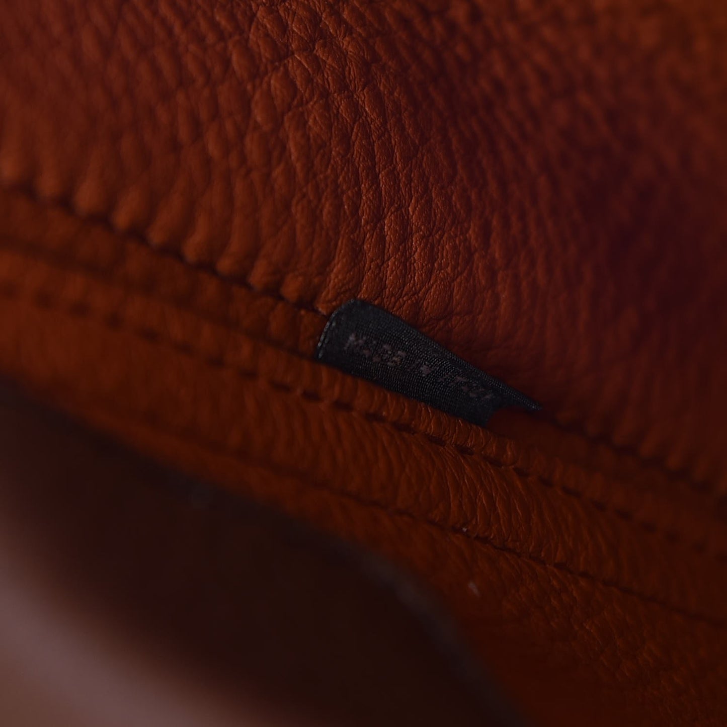 Vitello Daino Small Double Tote Bruciato Rame