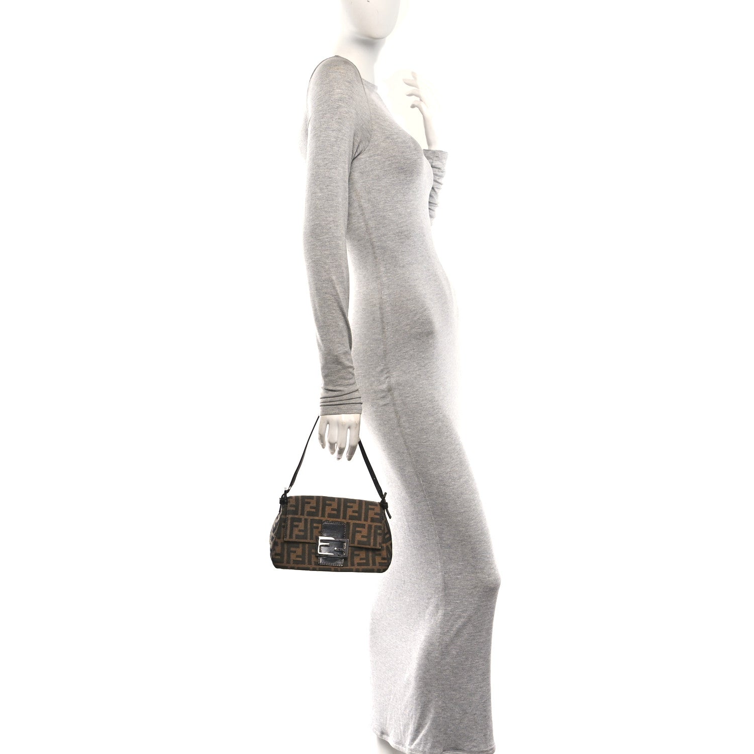 Fendi Zucca Mini Mama Baguette Tobacco 2 of 10