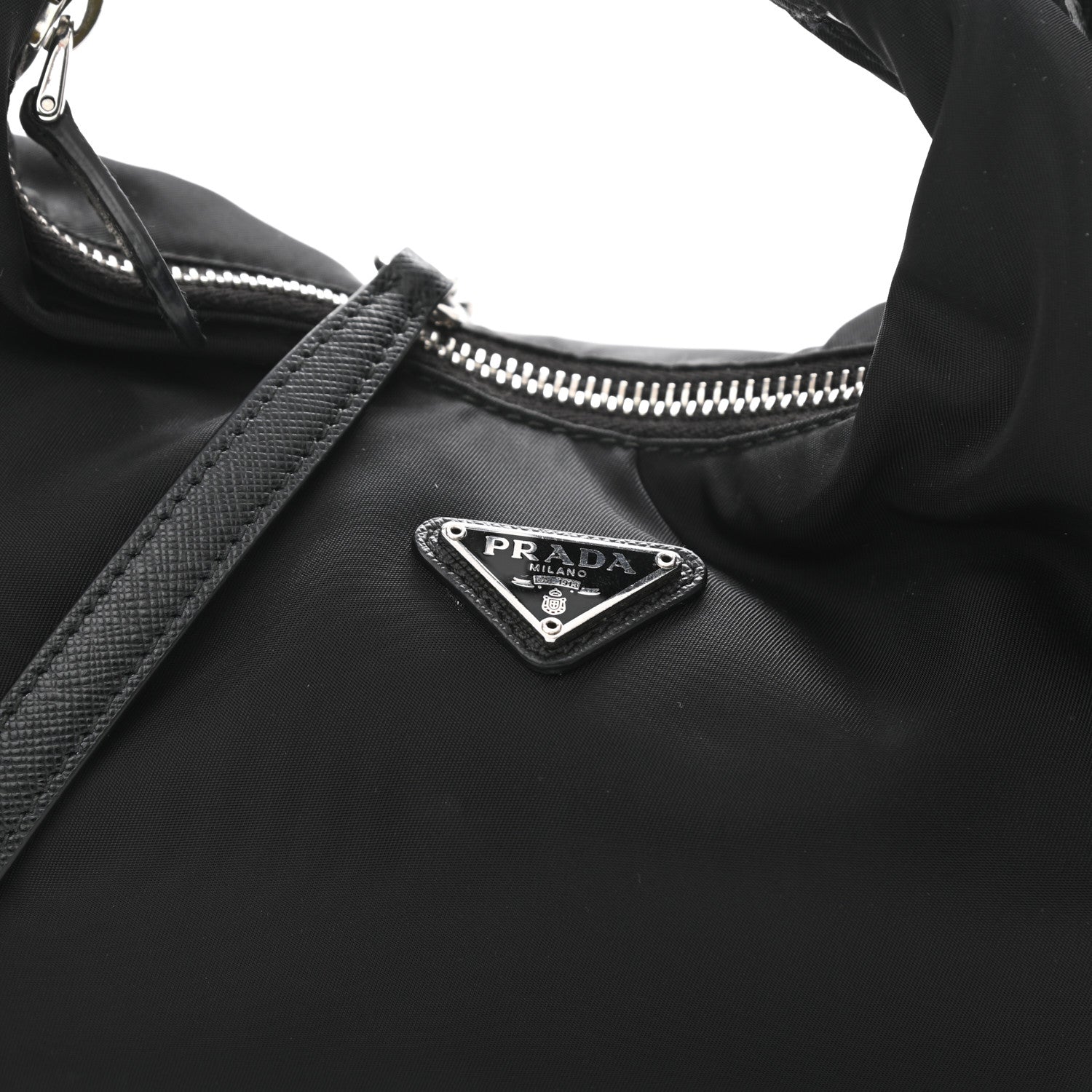 Prada Tessuto Nylon Saffiano Re-Edition 2006 Shoulder Bag Black 9 of 9