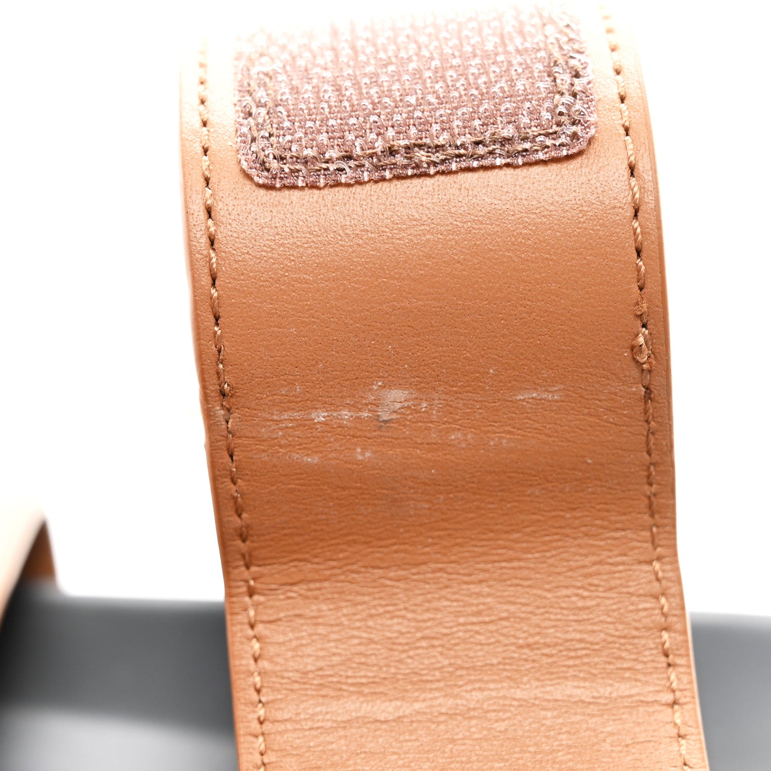 Hermes Calfskin Mens Chypre Sandals 42 Gold 9 of 10