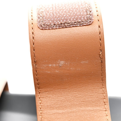 Hermes Calfskin Mens Chypre Sandals 42 Gold 9 of 10