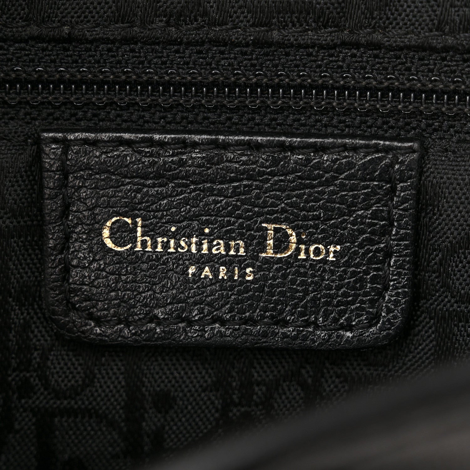 Christian Dior Calfskin Saddle Bag Black 6 of 12