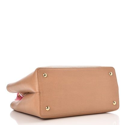 Fendi Vitello Elite Monster Petite 2Jours Tote Cuoio Lollypop Multicolor 4 of 7
