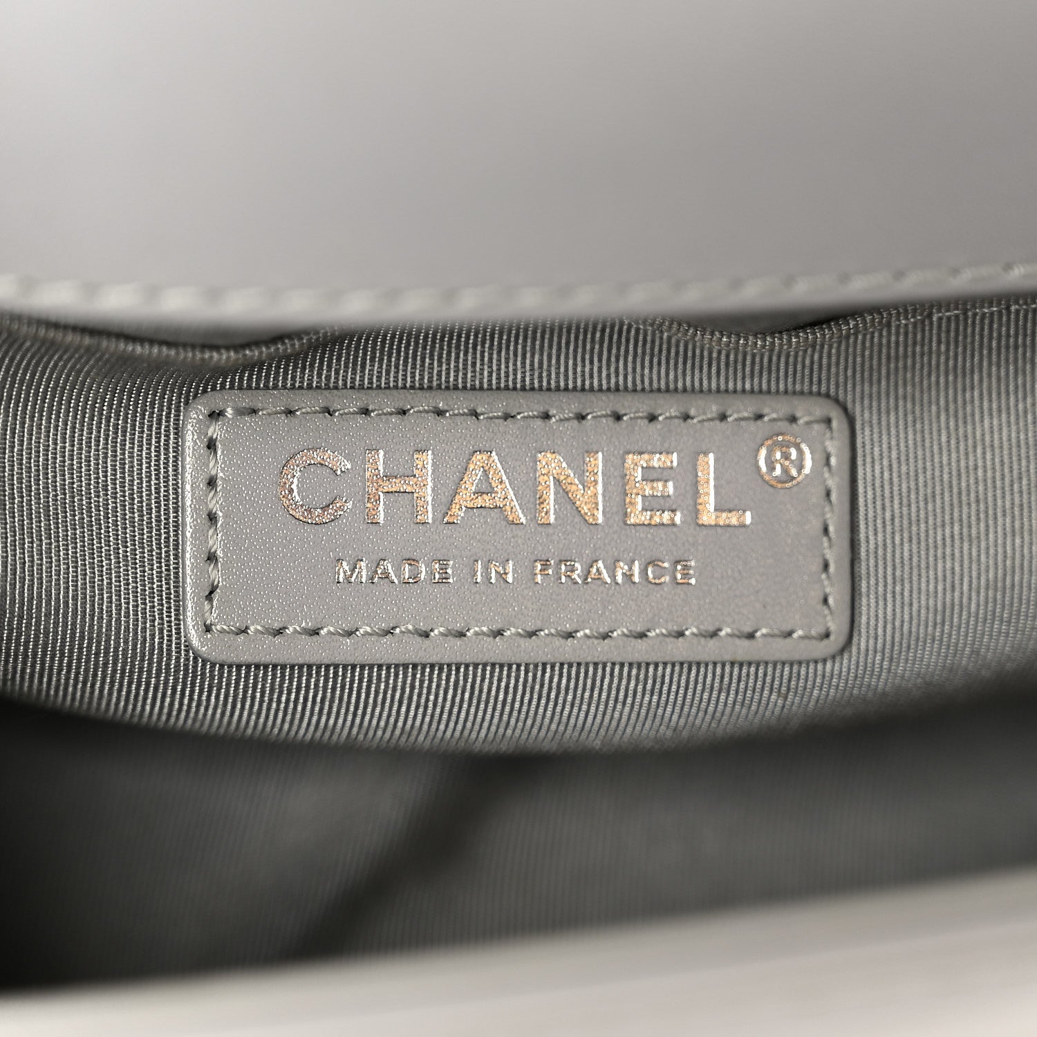 Chanel Iridescent Lambskin Quilted Small Chain Around Boy Flap Grey 6 of 10