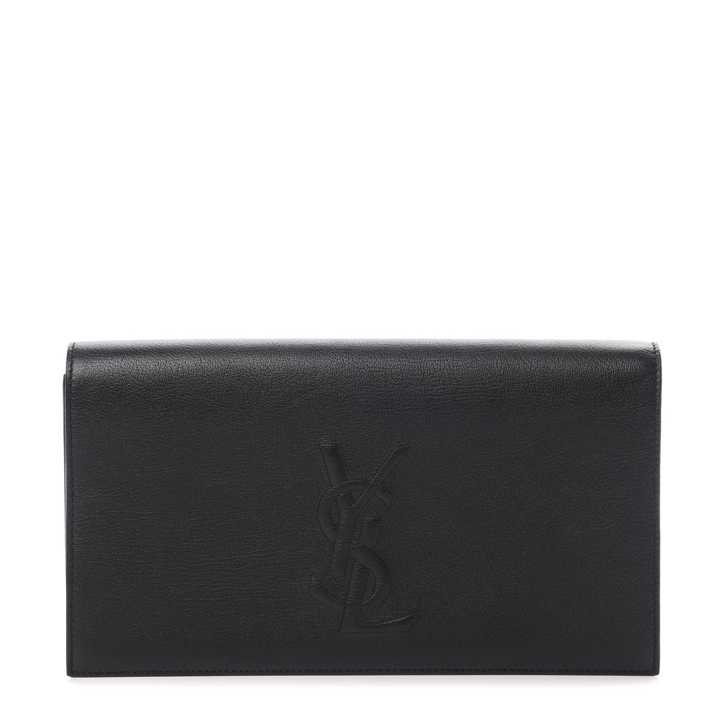 Calfskin Monogram Large Belle De Jour Clutch Black