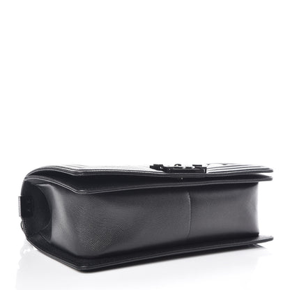 Chanel Caviar Quilted Medium Boy Flap So Black 4 of 9