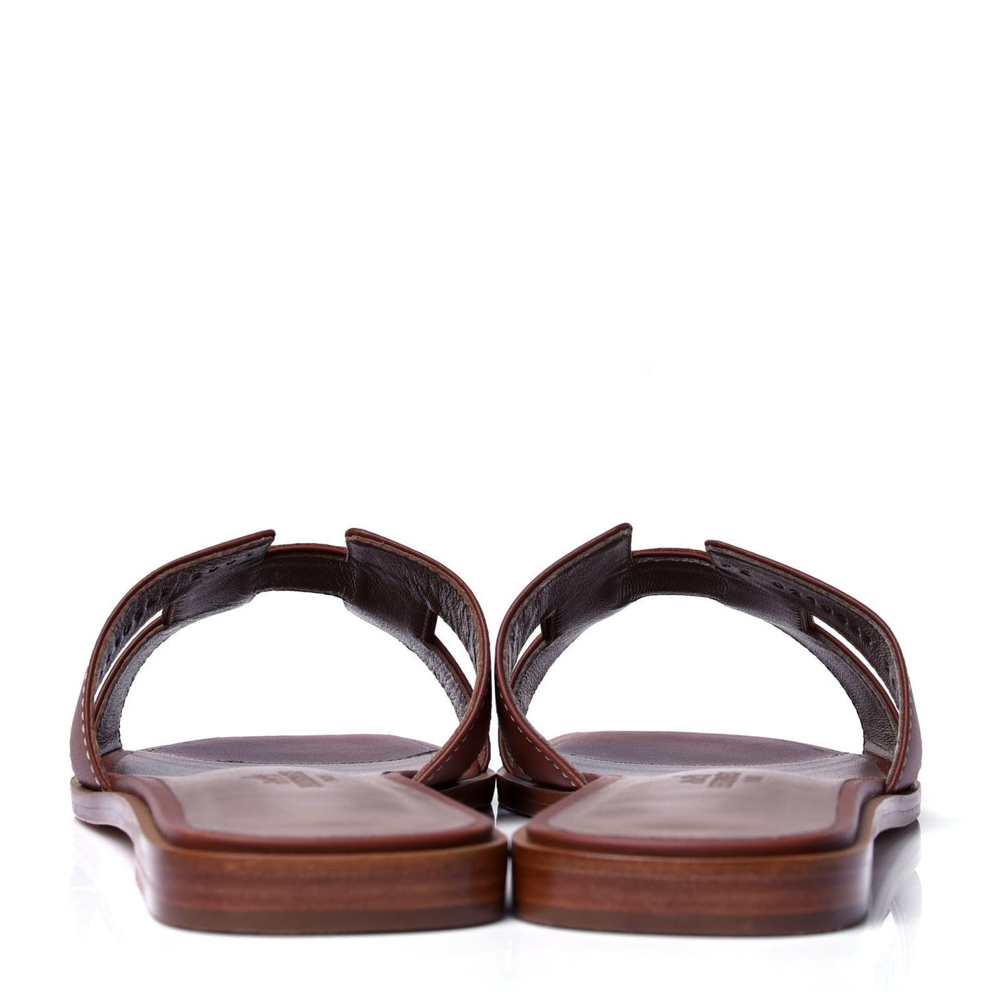 Box Calfskin Oran Sandals 37.5 Gold