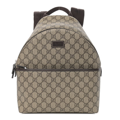 Gucci GG Supreme Monogram Margaux Calfskin Childrens Day Backpack Beige Ebony Cocoa Dark Chocolate 1 of 9