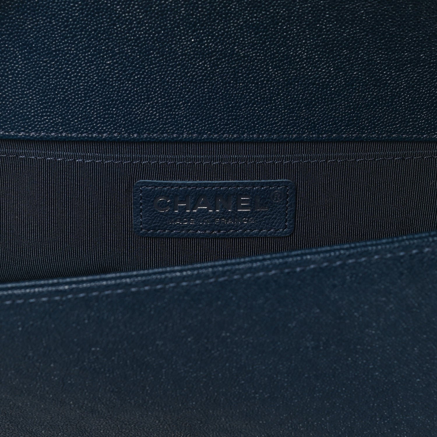 Chanel Iridescent Caviar Quilted Medium Boy Flap Blue 6 of 13
