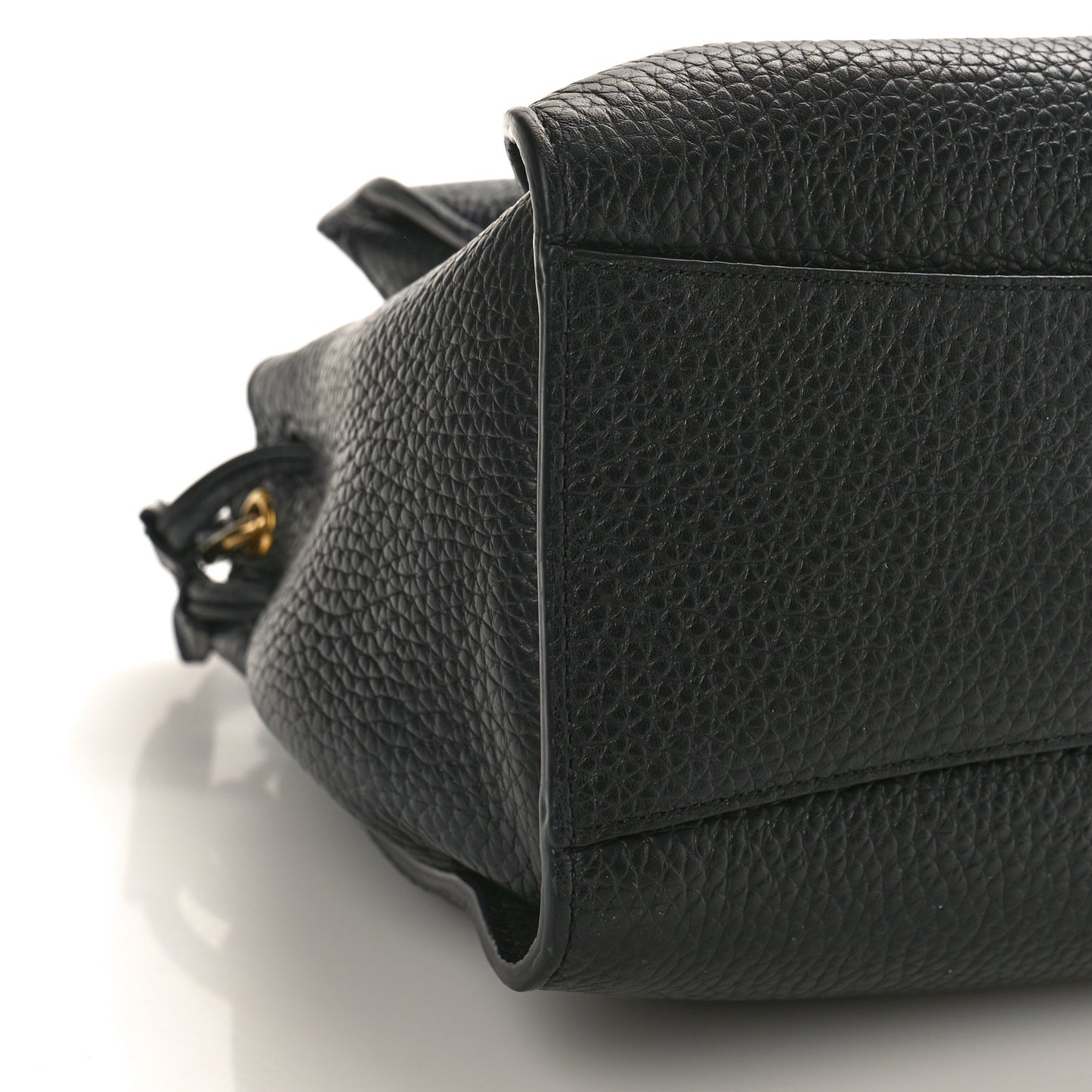 Heavy Grain Iris Tote Black