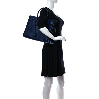 Saint Laurent Calfskin Large Sac De Jour Carryall Navy 2 of 12