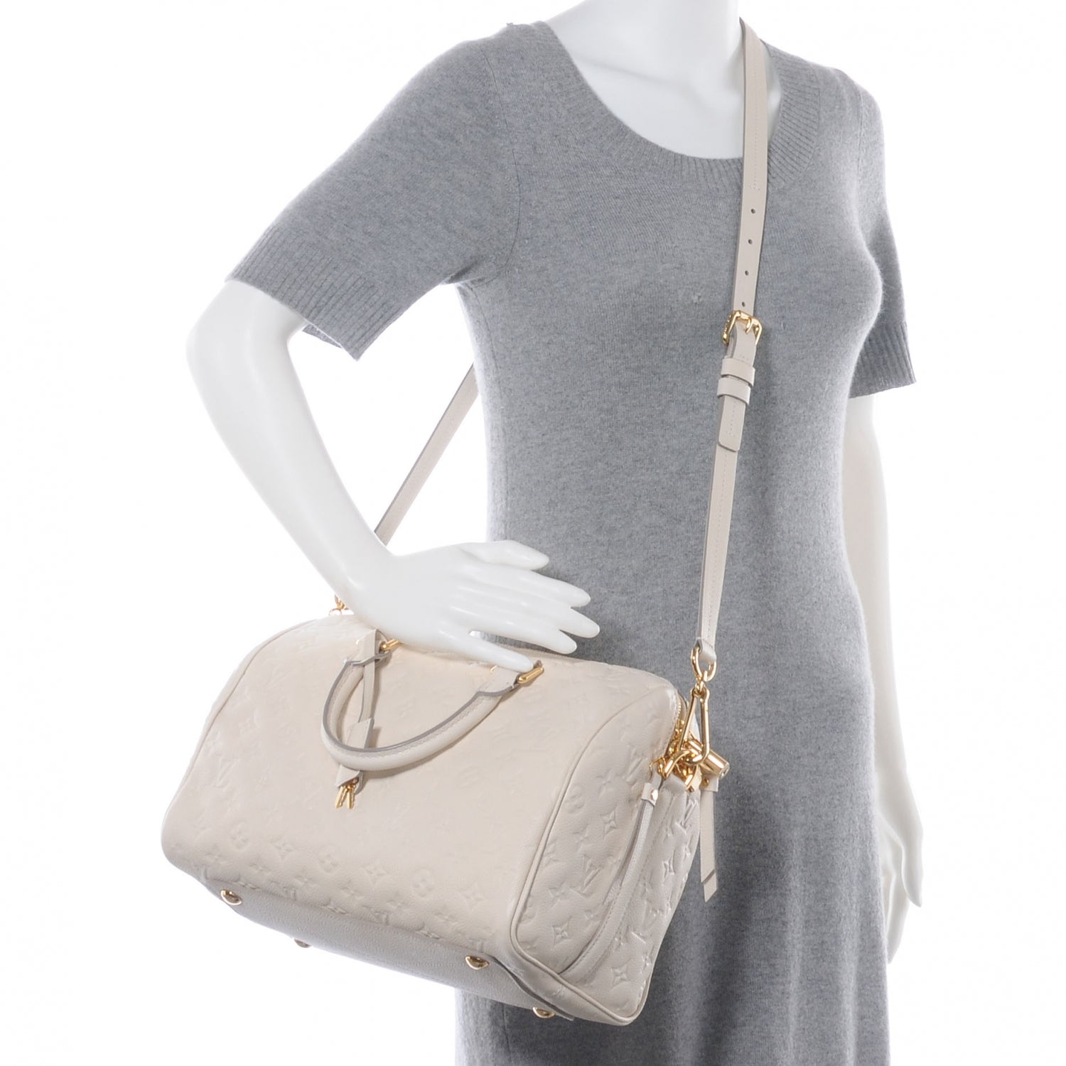 Louis Vuitton Empreinte Speedy Bandouliere 30 Neige 2 of 10
