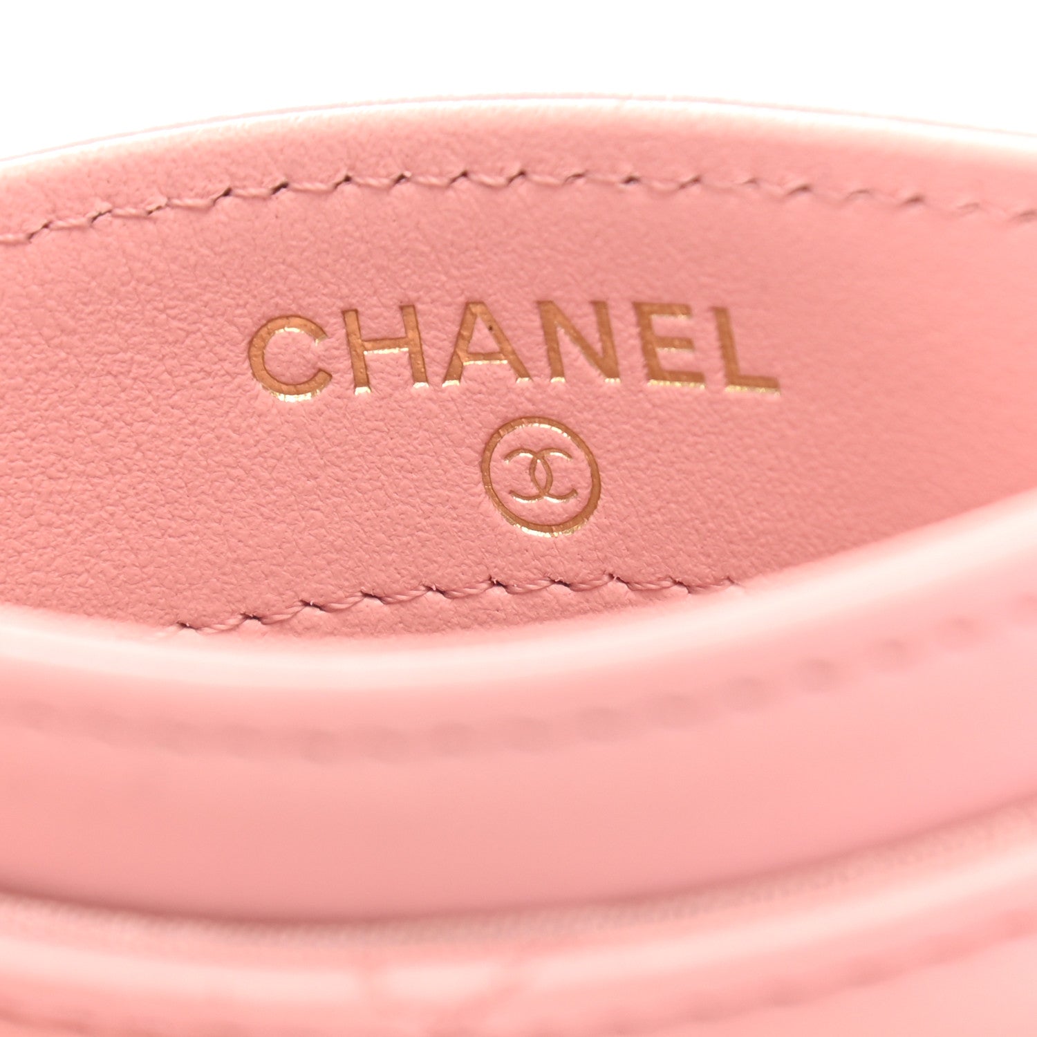 Chanel Lambskin Quilted Chanel 19 Card Holder Light Pink 6 of 8