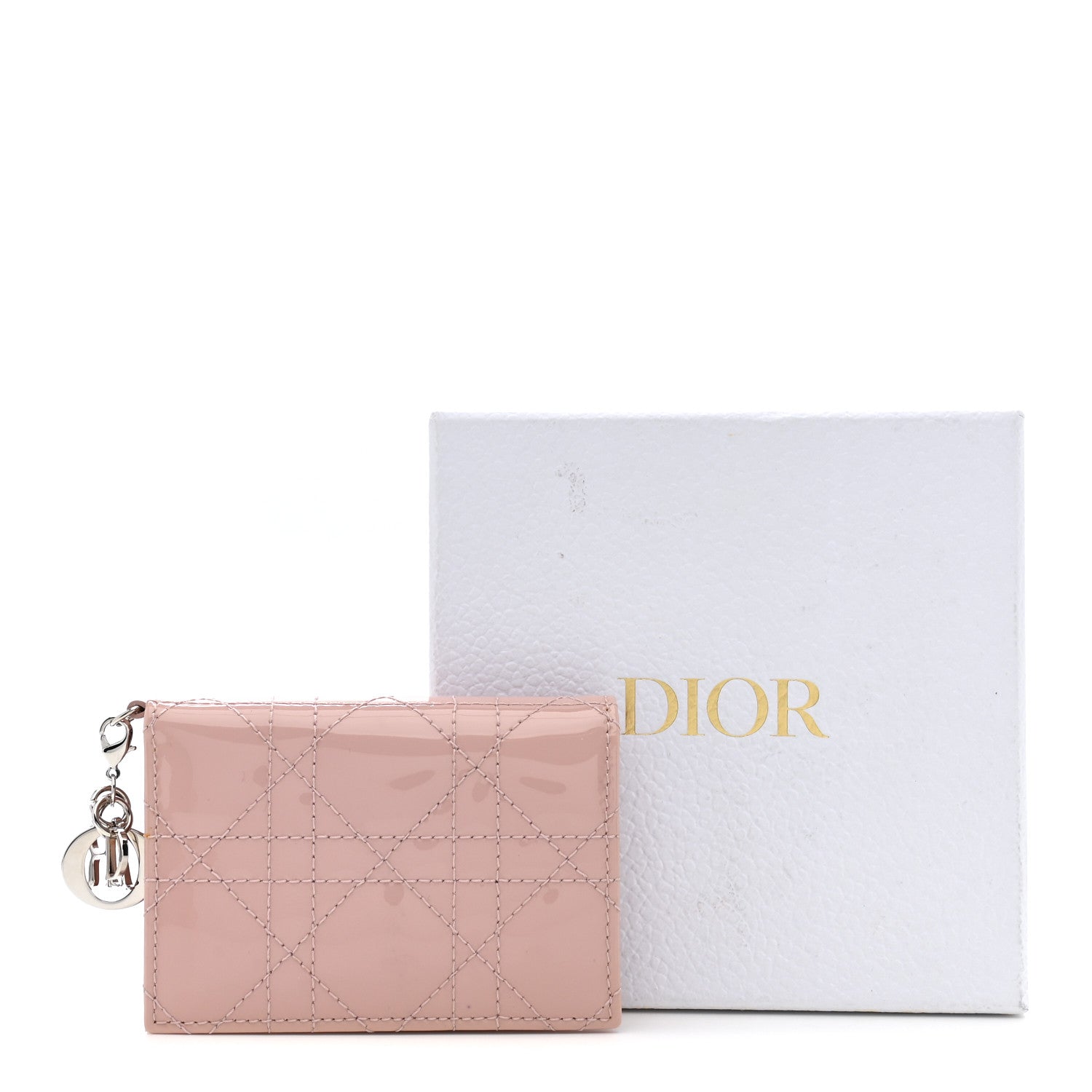 Christian Dior Patent Cannage Lady Dior Bloom Card Holder Rose Clair 13 of 13
