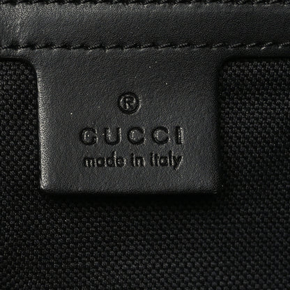 Gucci Soft GG Supreme Monogram Appia Calfskin Web Large Carry On Duffle Bag Black Grey 6 of 11