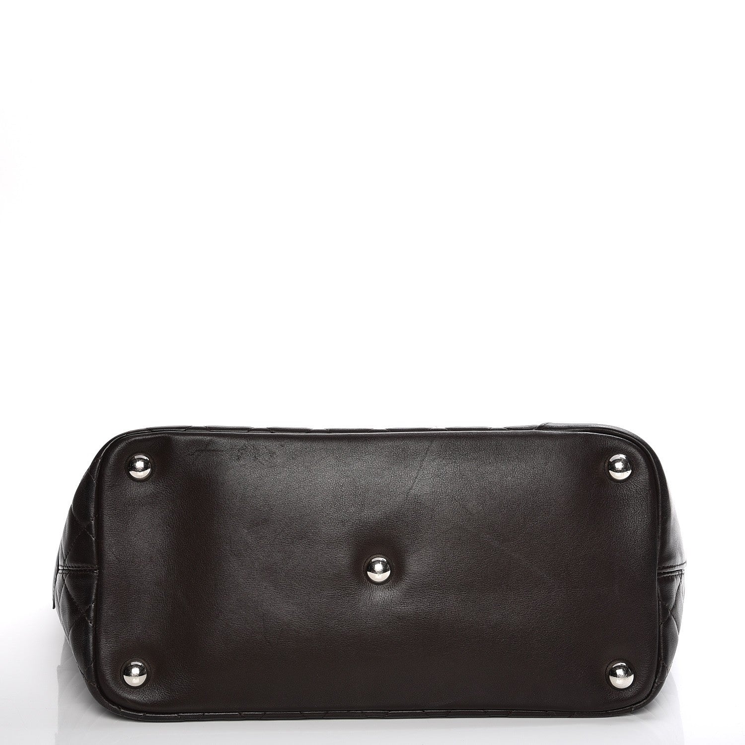 Chanel Calfskin Quilted Large Cambon Tote Brown 12 of 17