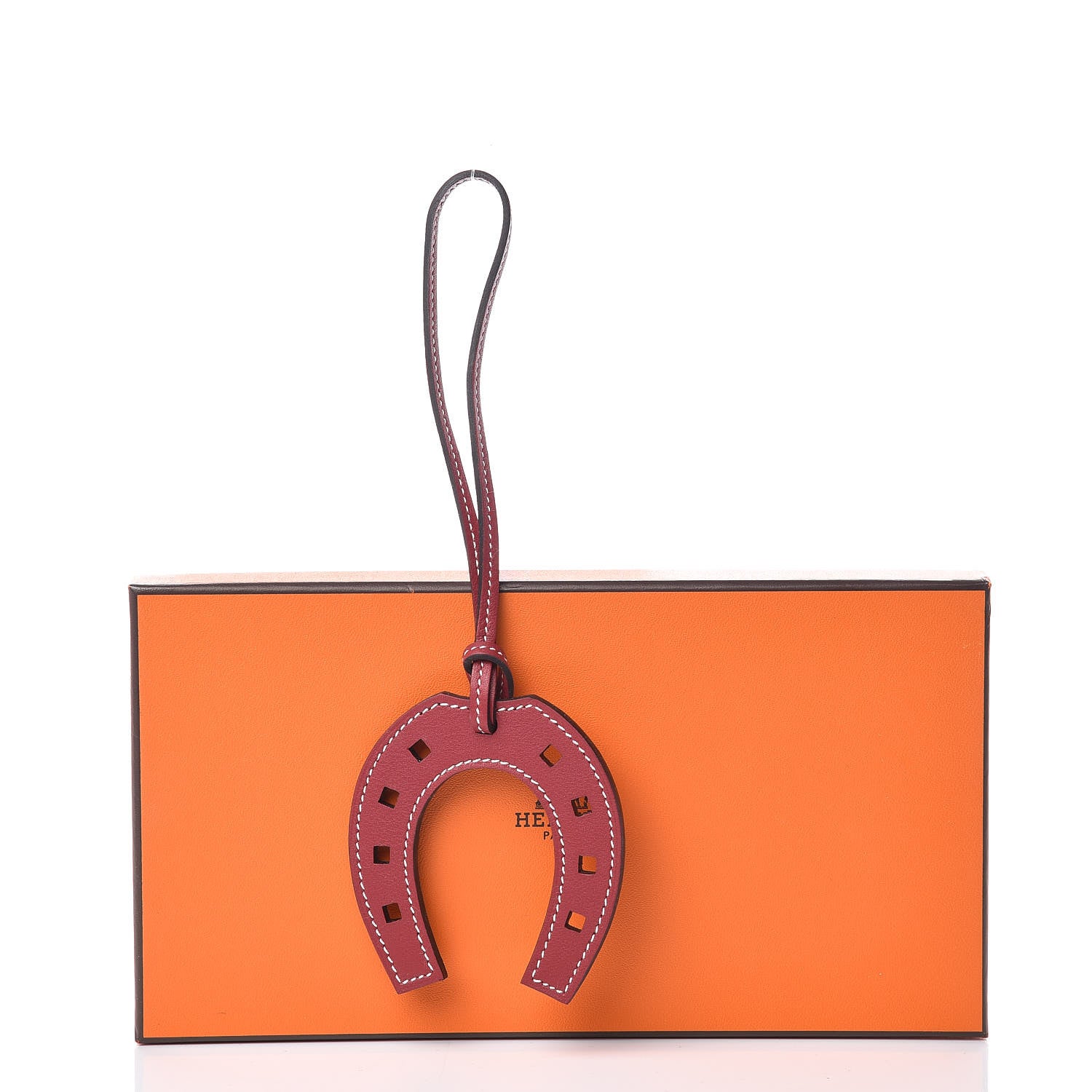 Hermes Swift Paddock Horseshoe Bag Charm Sanguine 4 of 4