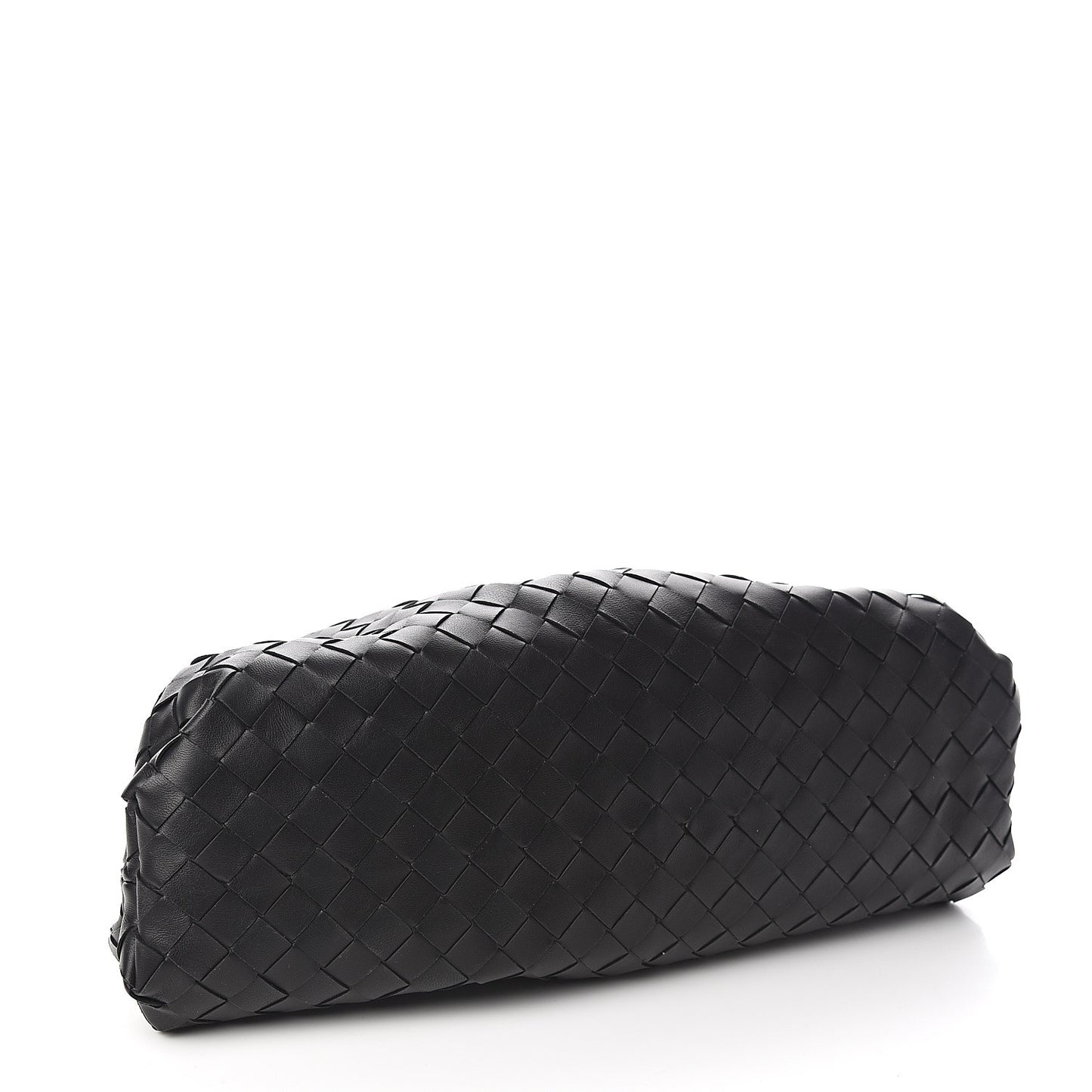 Nappa Maxi Intreccio The Pouch Oversized Clutch Black
