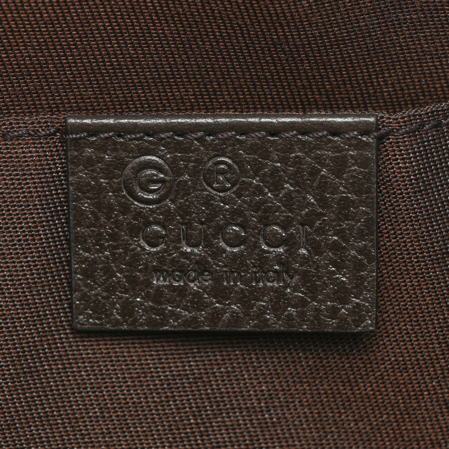Monogram Dollar Calfskin Belt Bag Beige Ebony Testa di Moro Marrone Scuro