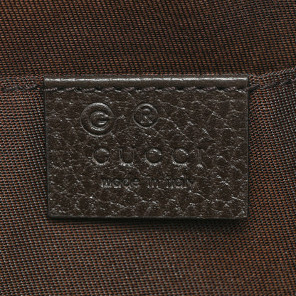 Gucci Monogram Dollar Calfskin Belt Bag Beige Ebony Testa di Moro Marrone Scuro 6 of 9