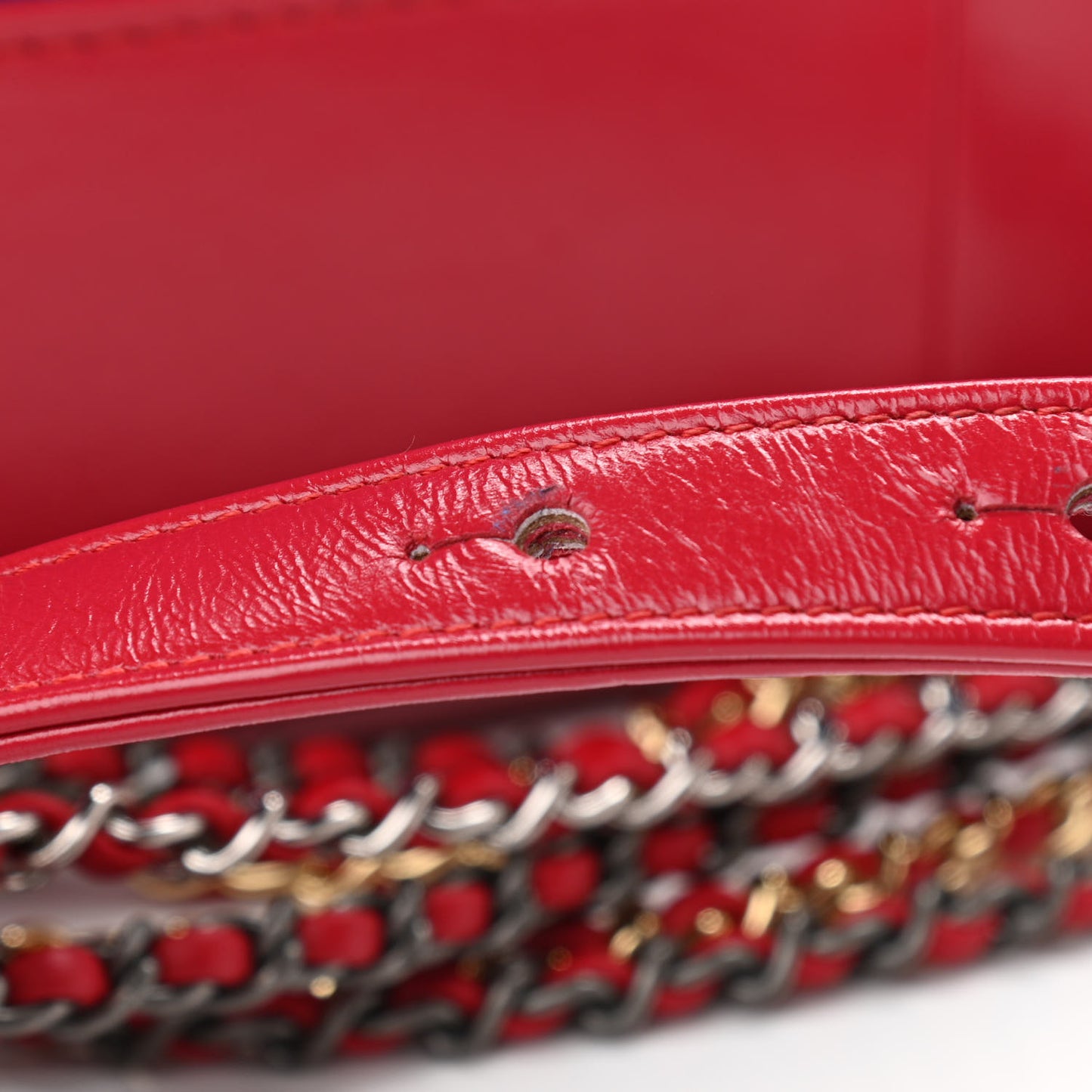 Suede Calfskin Quilted Medium Gabrielle Hobo Red Blue Yellow