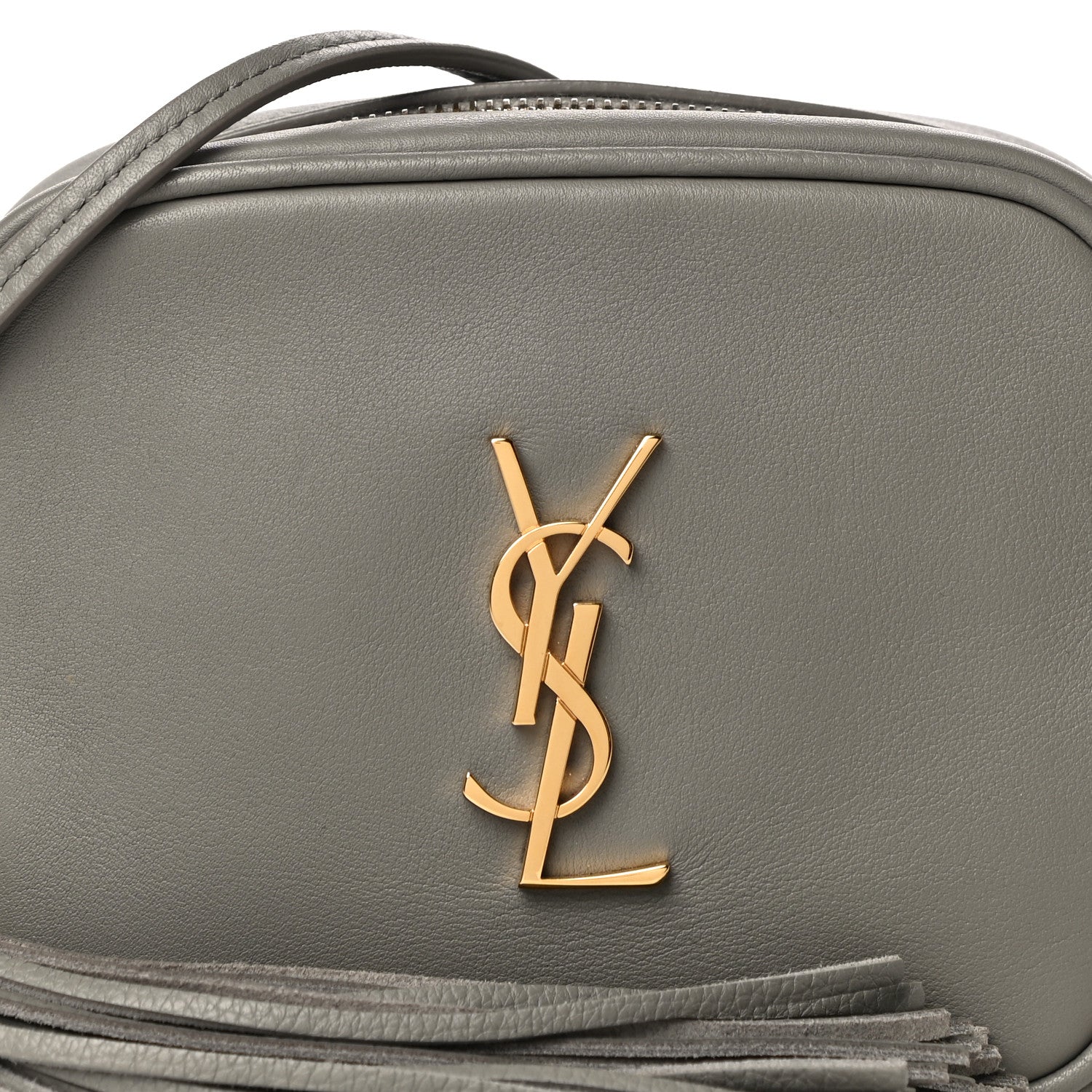 Saint Laurent Nappa Monogram Blogger Bag Oyster Grey 8 of 10