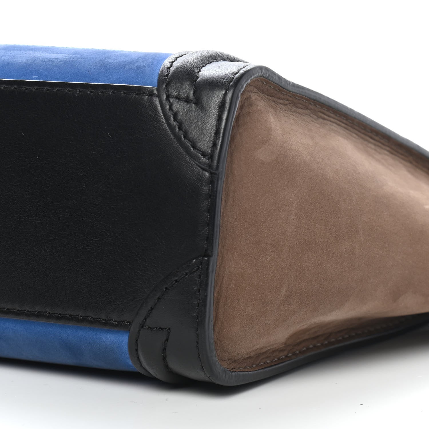 Celine Nubuck Smooth Calfskin Nano Tri-Color Luggage Royal Blue 8 of 9