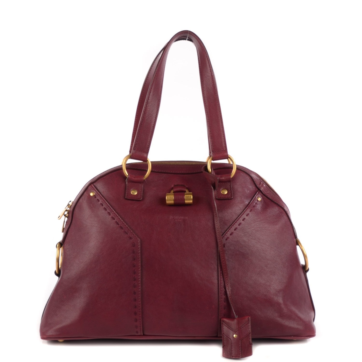 Saint Laurent Calfskin Large Muse Cherry 1 of 9