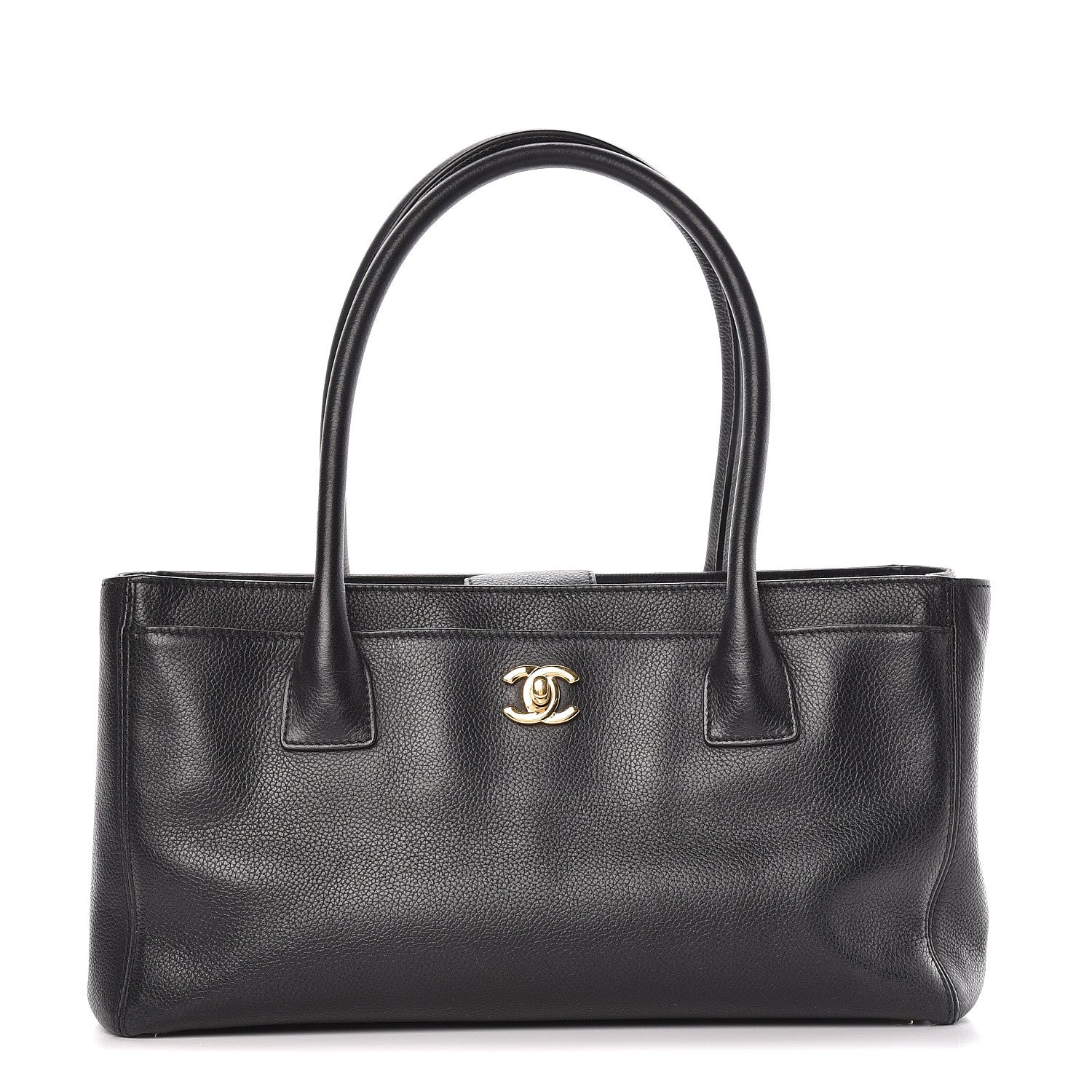Chanel Calfskin Small Cerf Shopper Tote Black 1 of 17