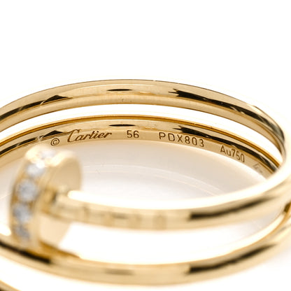 Cartier 18K Yellow Gold Diamond Juste Un Clou Wrap Ring 56 7.5 3 of 4