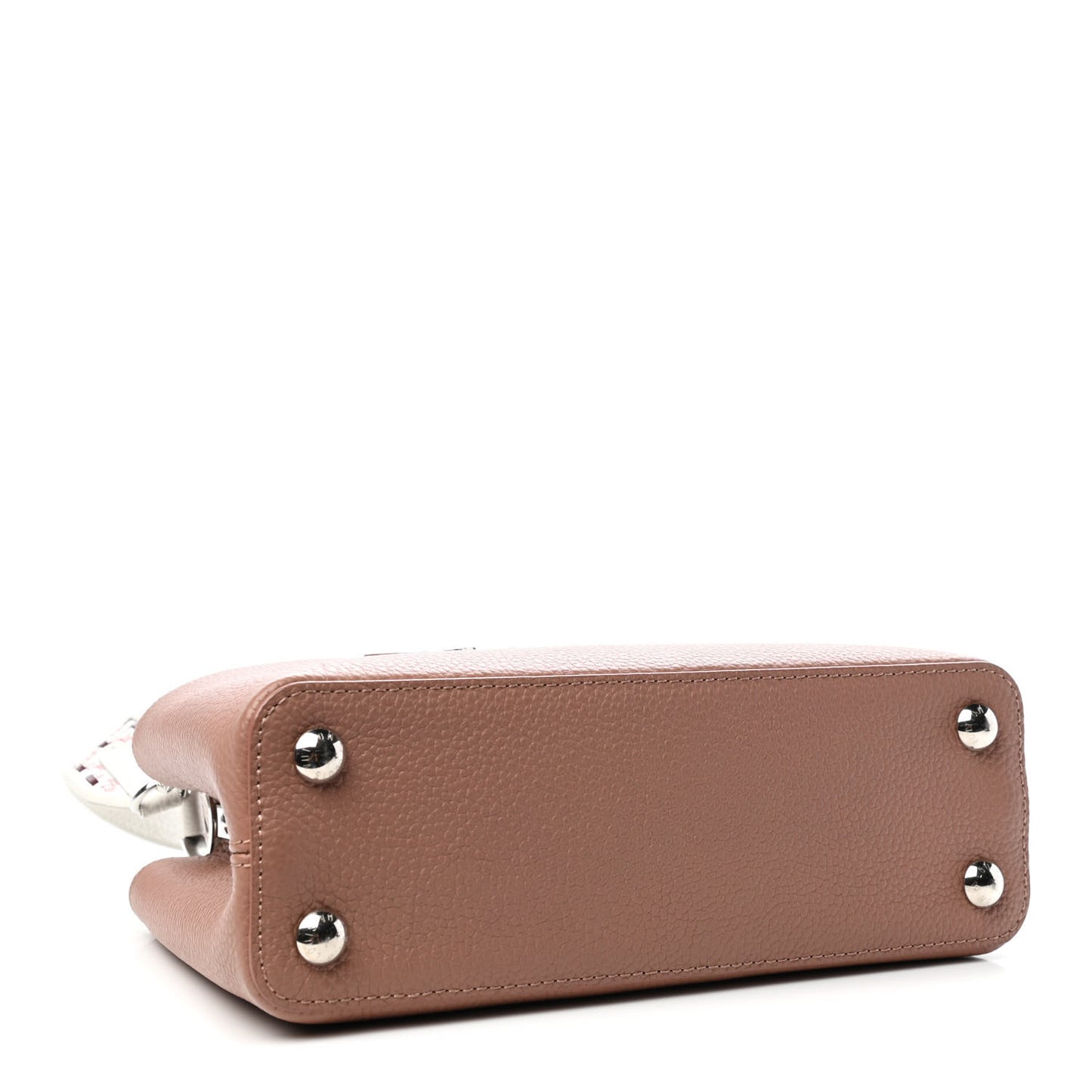 Taurillon Braided Capucines BB Bois De Rose Pink Black White