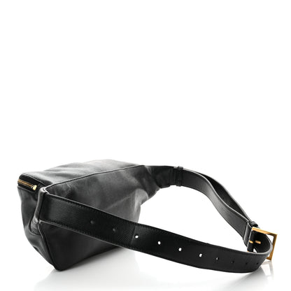 Saint Laurent Grain De Poudre Monogram Belt Bag Black 3 of 11