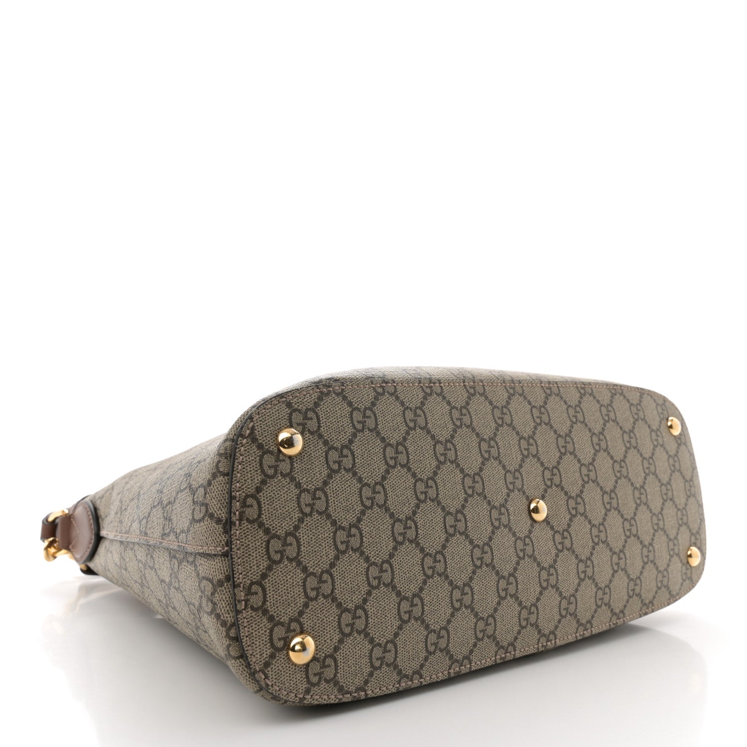 Gucci GG Supreme Monogram Linea A Hobo Brown 4 of 10