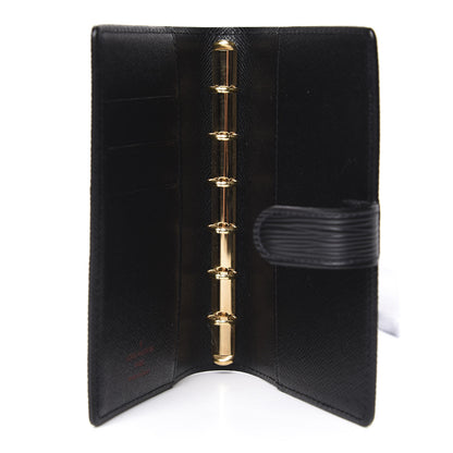 Louis Vuitton Epi Small Ring Agenda Cover Black 6 of 10
