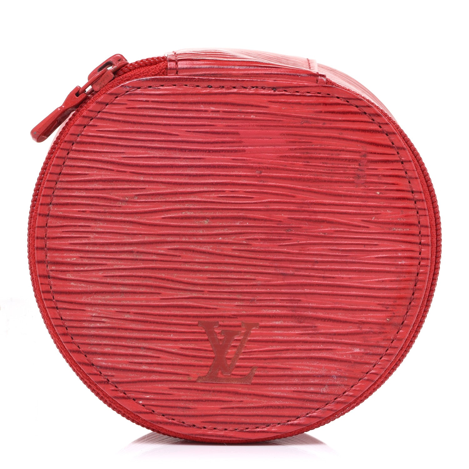 Louis Vuitton Epi Ecrin Bijoux 10cm Jewelry Box Case Red 3 of 9