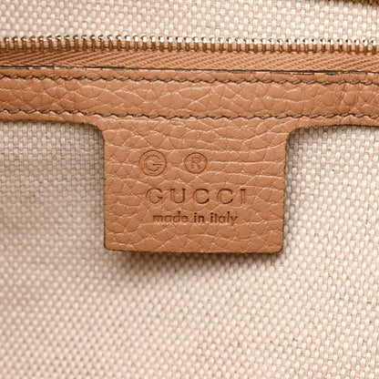 Gucci Pebbled Calfskin Medium Soho Chain Shoulder Bag Camelia 6 of 11