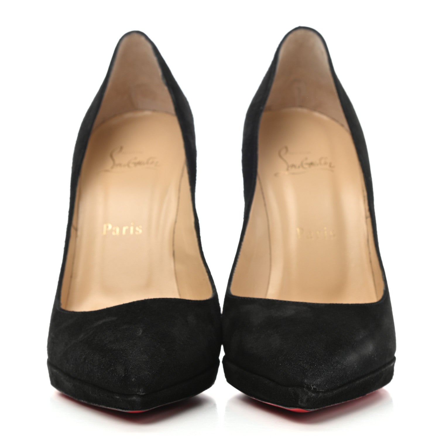 Christian Louboutin Suede Pigalle Plato 120 Pumps 39 Black 2 of 9