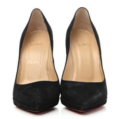 Christian Louboutin Suede Pigalle Plato 120 Pumps 39 Black 2 of 9