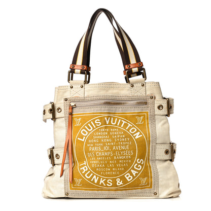 Louis Vuitton Toile Globe Shopper Cabas MM Yellow 1 of 4