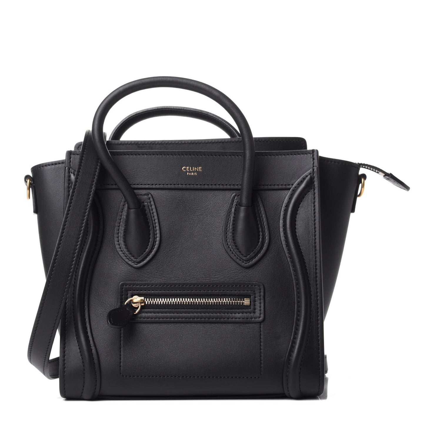 Smooth Calfskin Nano Luggage Black