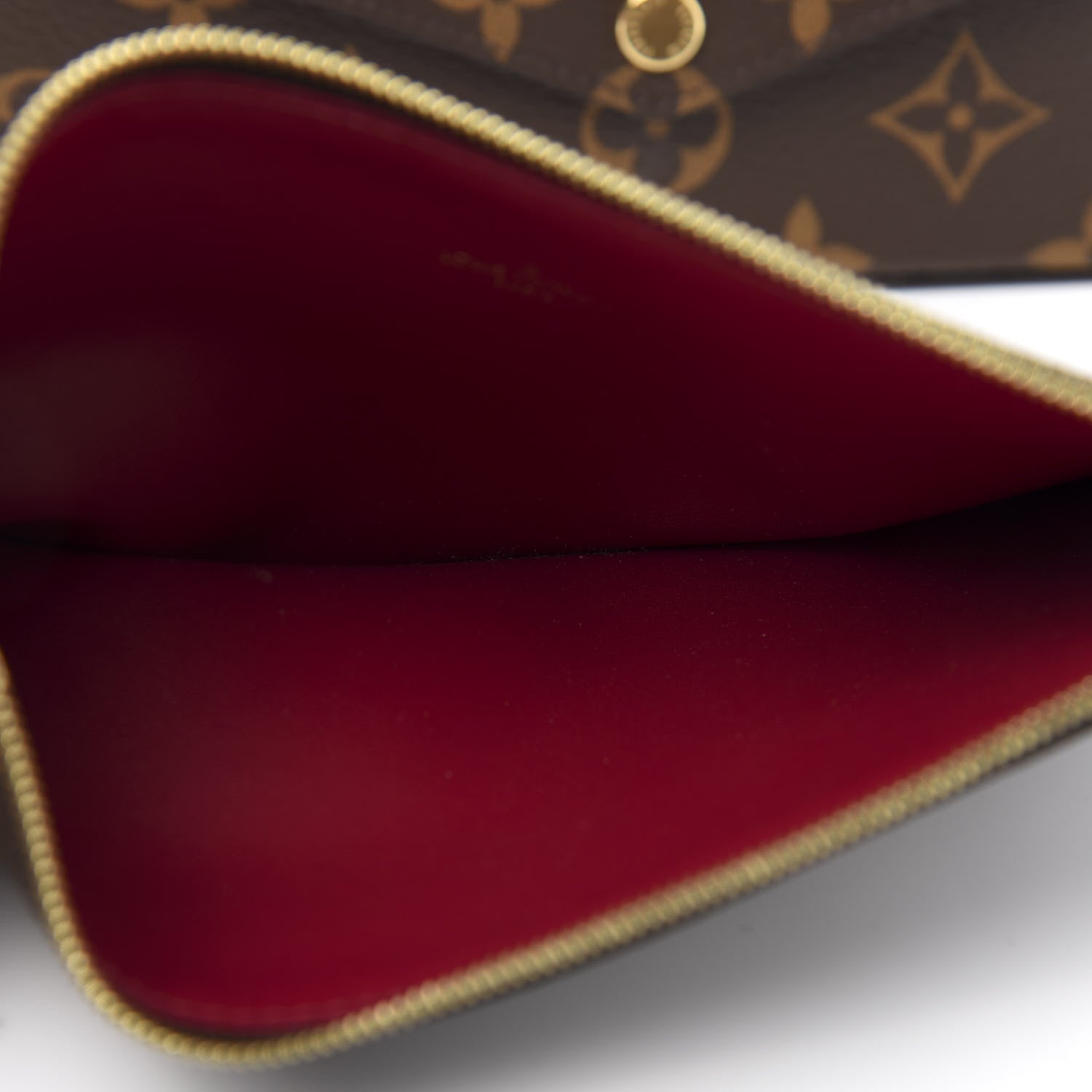 Louis Vuitton Monogram Pochette Felicie Chain Wallet Fuchsia 11 of 13