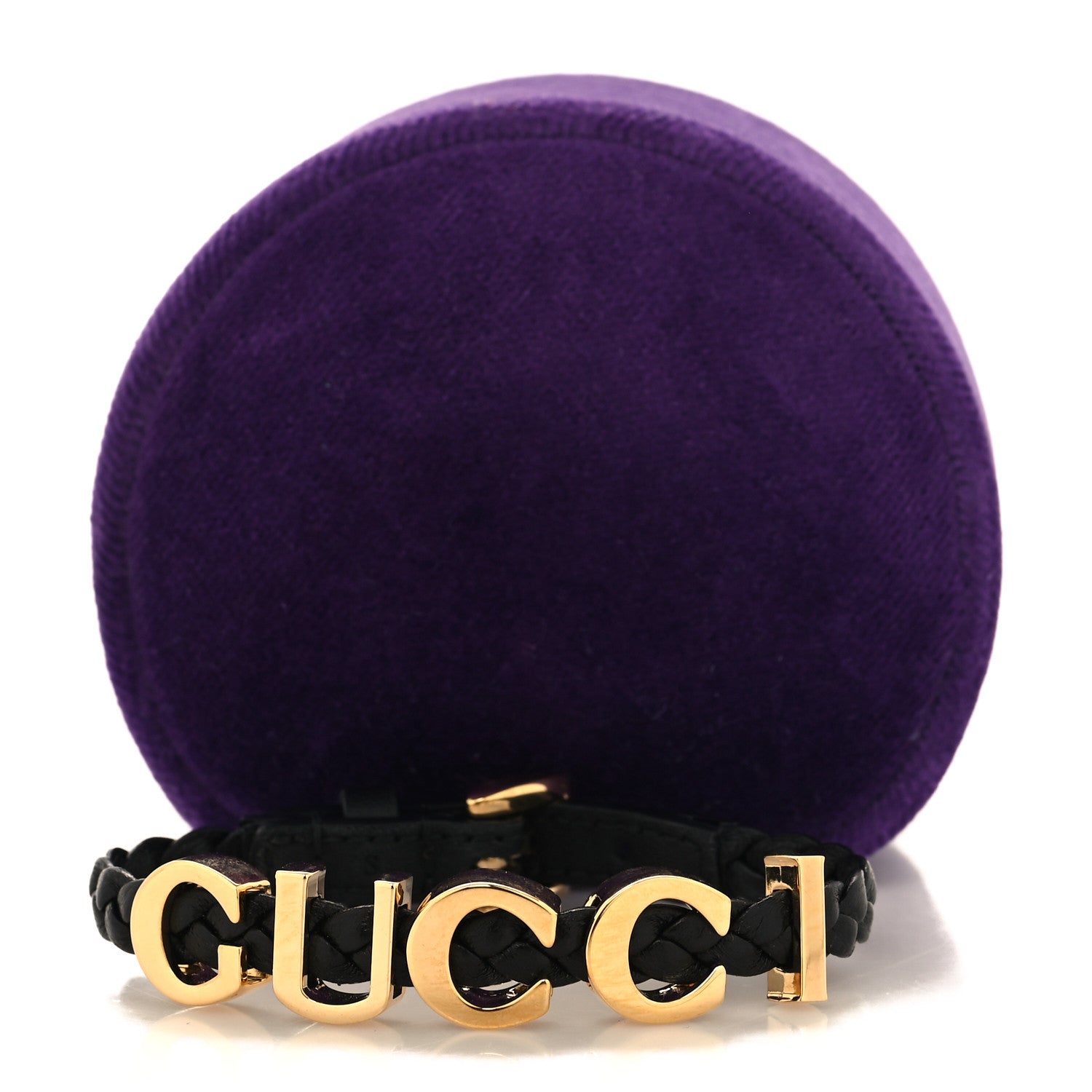 Gucci Calfskin Logo Bracelet Black 5 of 5