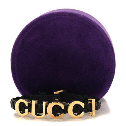 Gucci Calfskin Logo Bracelet Black 5 of 5