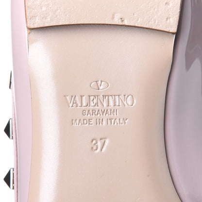 Valentino Garavani Patent Rockstud Ballerina Flats 37 Pink 8 of 10