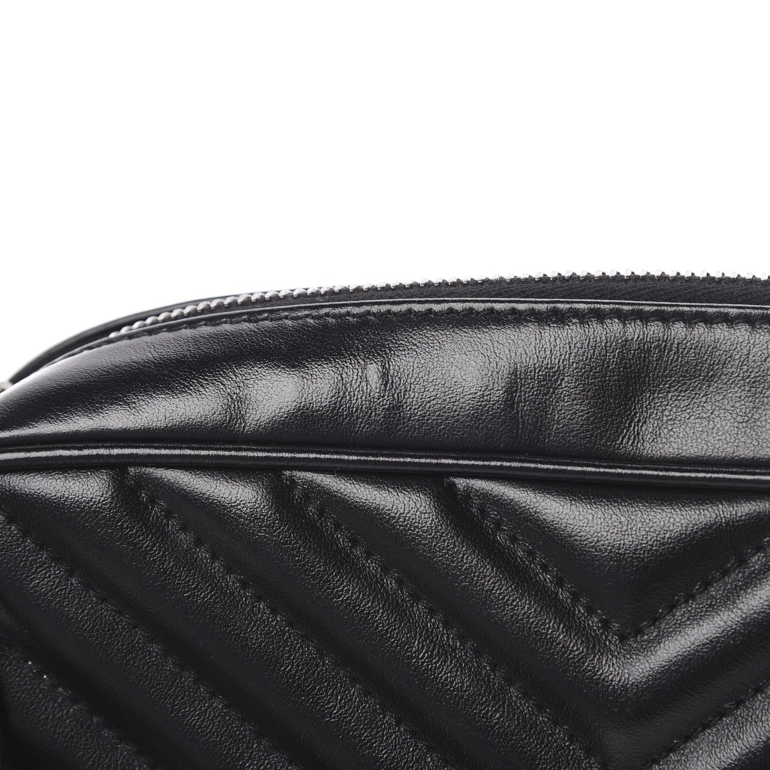 Saint Laurent Calfskin Matelasse Monogram Lou Camera Bag Black 13 of 15