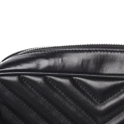 Saint Laurent Calfskin Matelasse Monogram Lou Camera Bag Black 13 of 15